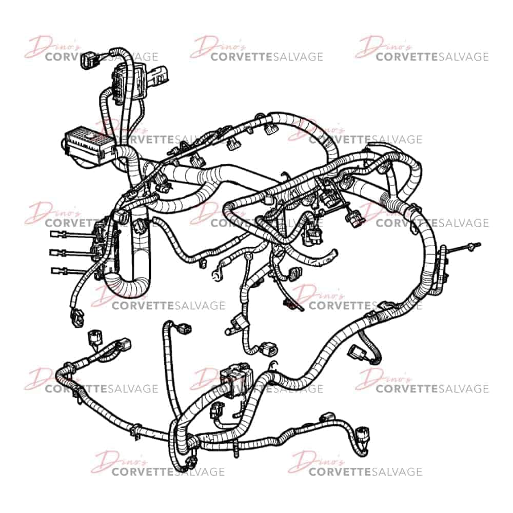 C6 Used Automatic Transmission Engine Wiring Harness 2006-2007
