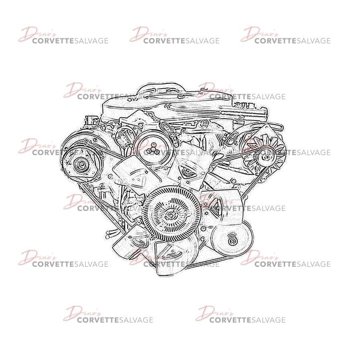 C3-C4 Used L83 Crossfire Injection Engine Assembly 1982 or 1984