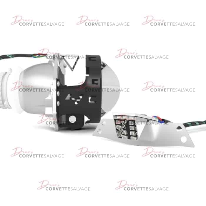 Corvette Profile Prism Demon Eyes RGB Headlight Mod Kit View 2