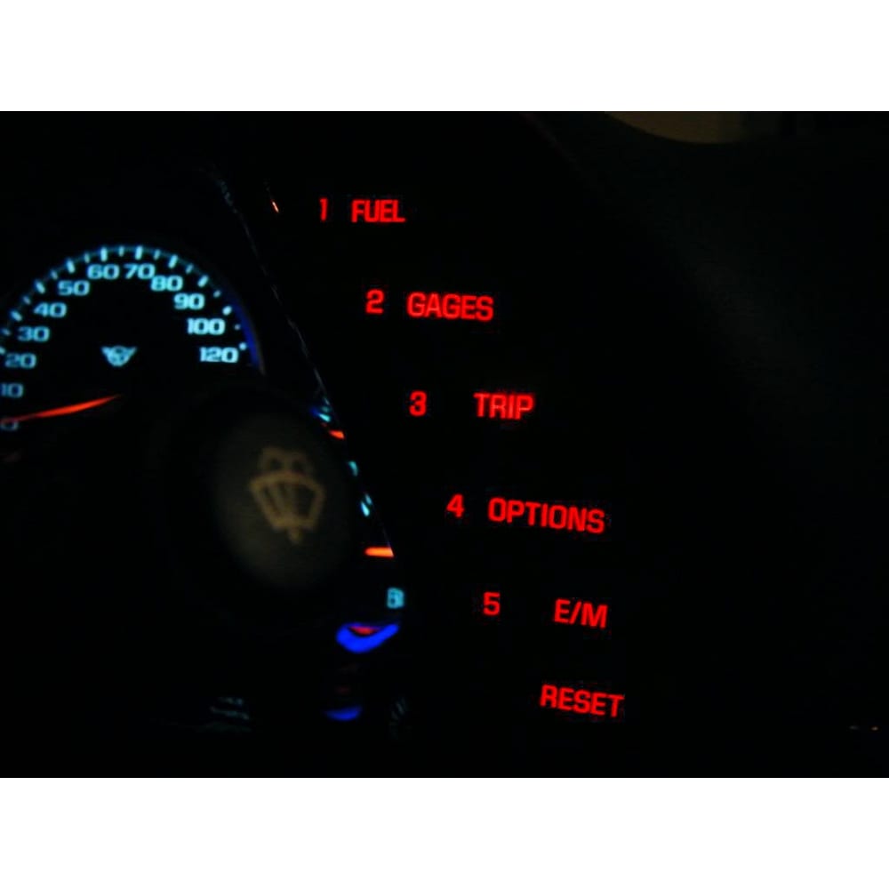 C5 New HUD/DIC Instrument Panel LED Replacement Bulbs - White 1997-2004