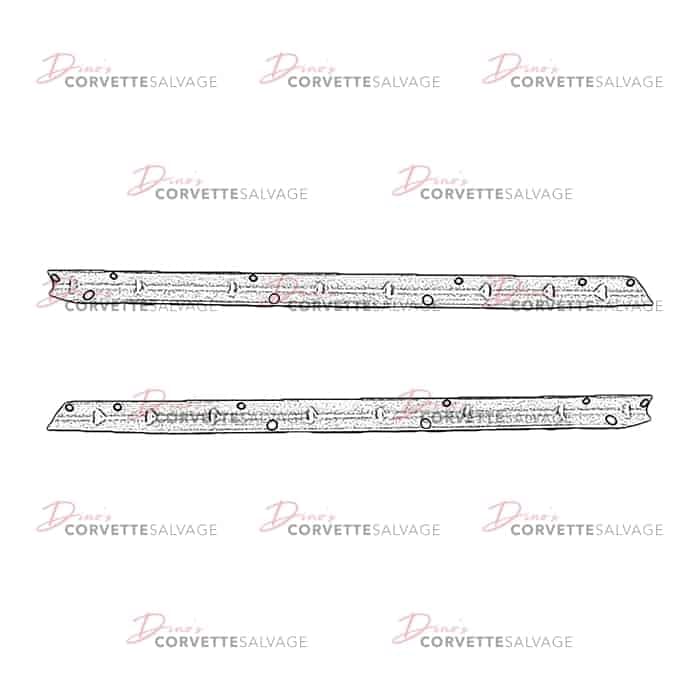 C4 Used Front Bumper Center Reinforcement 1984-1990