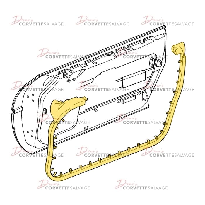 C4 New Door Weatherstrip 1984-1996