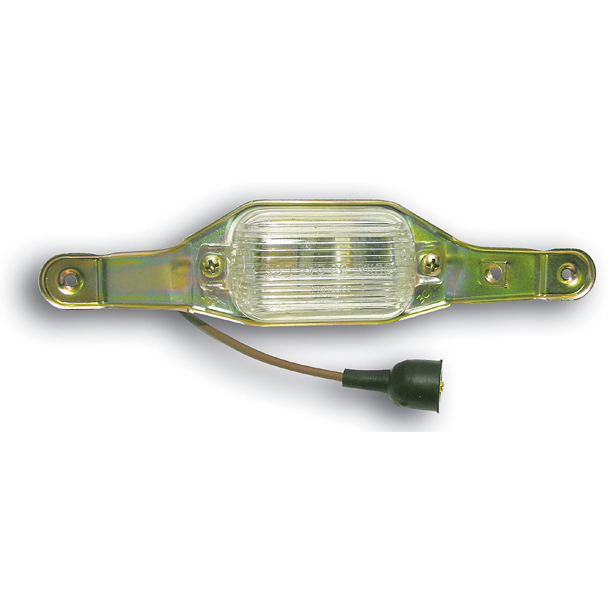 C3 New License Light Assembly, with Fiber Optic 1968-1971