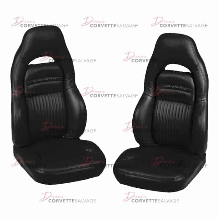 C5 New Solid Color 100% Leather Sport Seat Cover Set 1997-2004