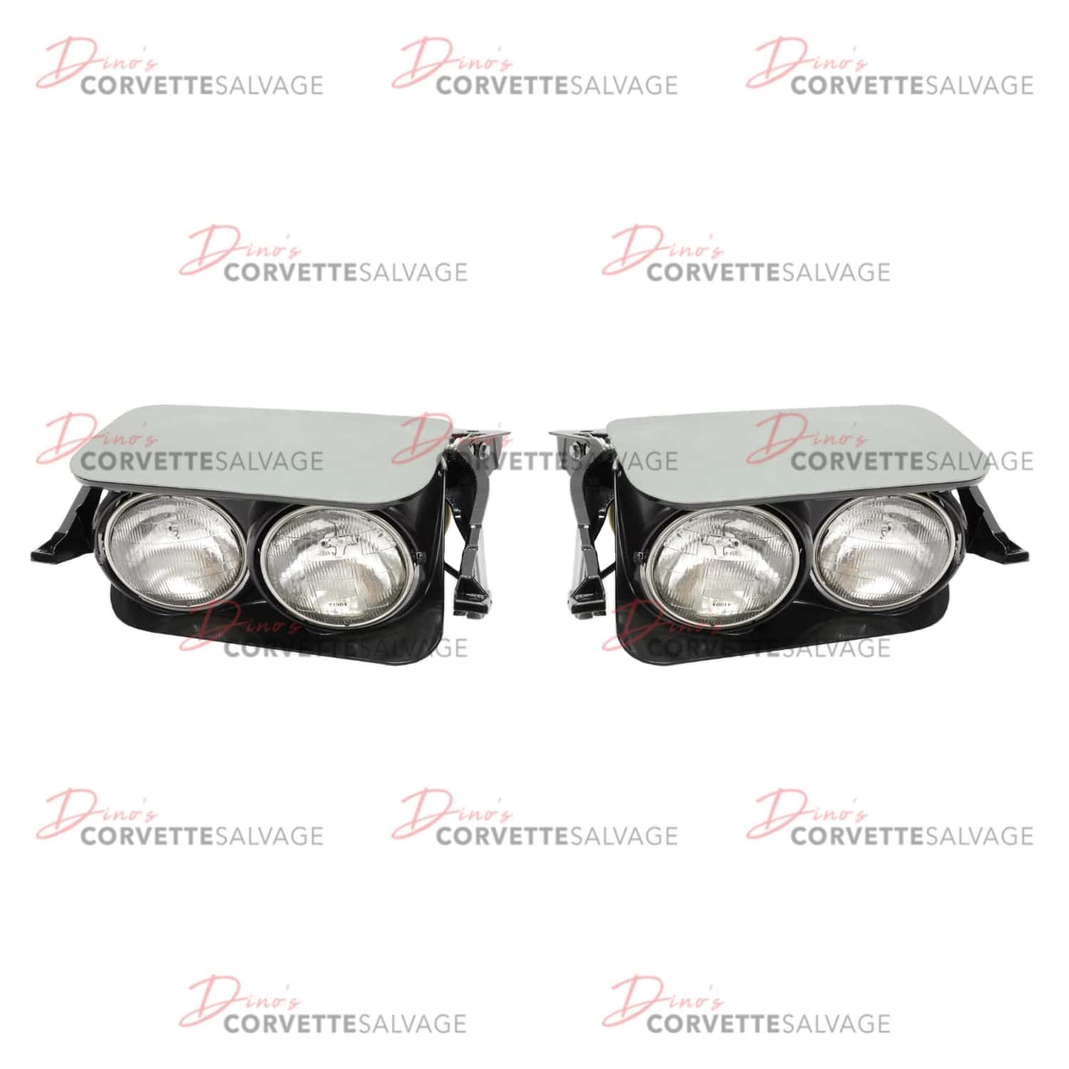 C3 New Headlight Assembly 1968-1974