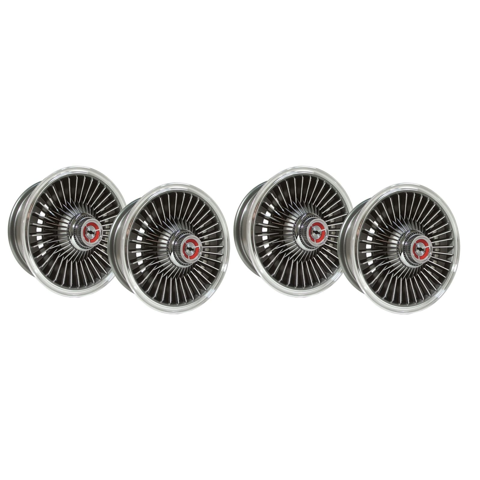 C2 New Bolt-On Wheel Set - Replica Style - Complete 1967