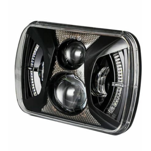 C4 New Custom DOT 80W LED Headlight Hi/Lo Beam DRL - Pair 1984-1996