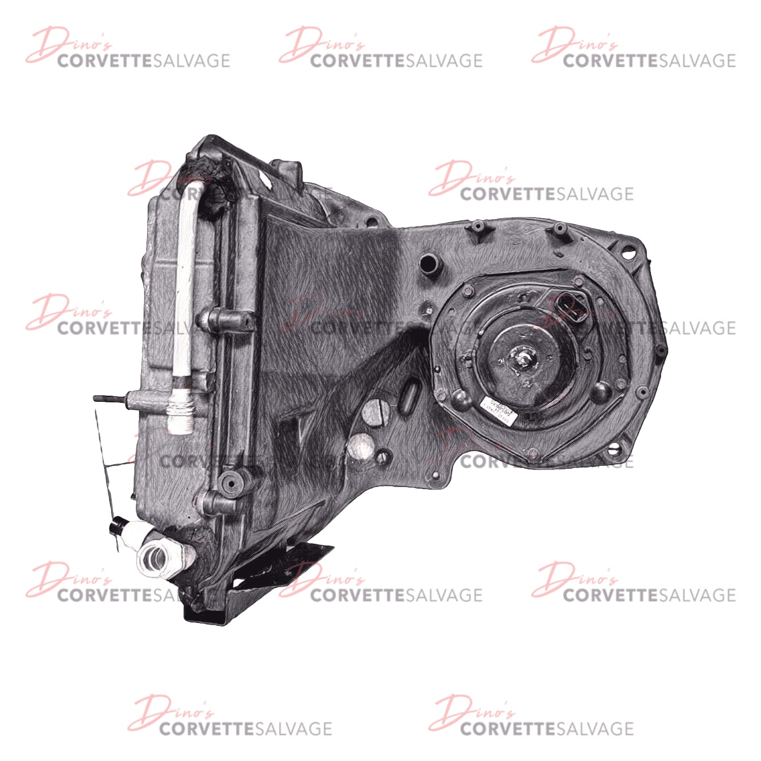 C4 Used A/C Blower Motor & Evaporator Box Assembly 1994-1996