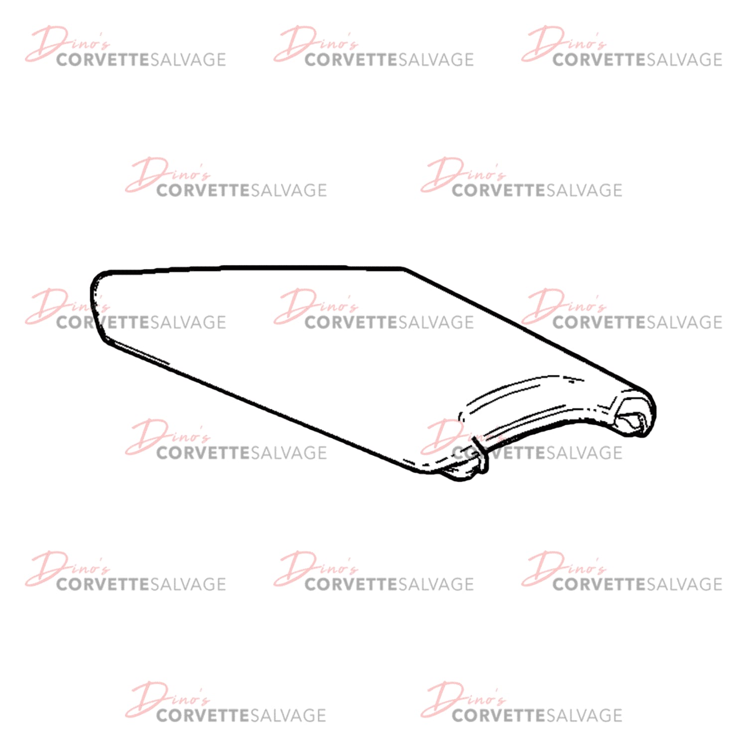 C8 Used Front Floor Console Armrest 2020-2023