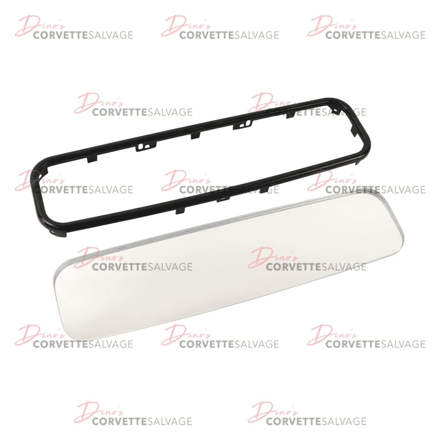 C4 New Inside Mirror Glass & Bezel Repair Kit 1986-1996