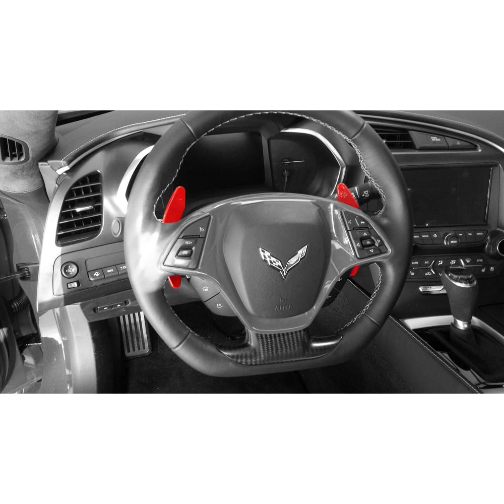 C7 New Custom Painted Billet Aluminum Paddle Shifters - Option 2 2014-2019