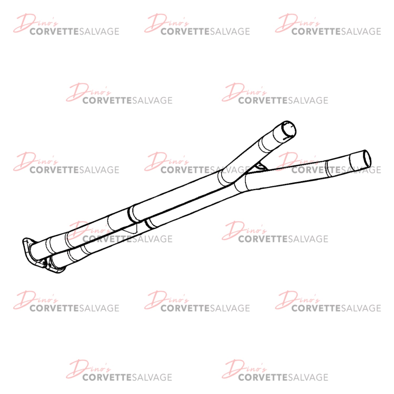 C6 Used Base Exhaust H-Pipe 2005-2007