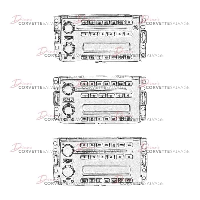 C6 Used AM/FM & CD Radio Player 2005-2013