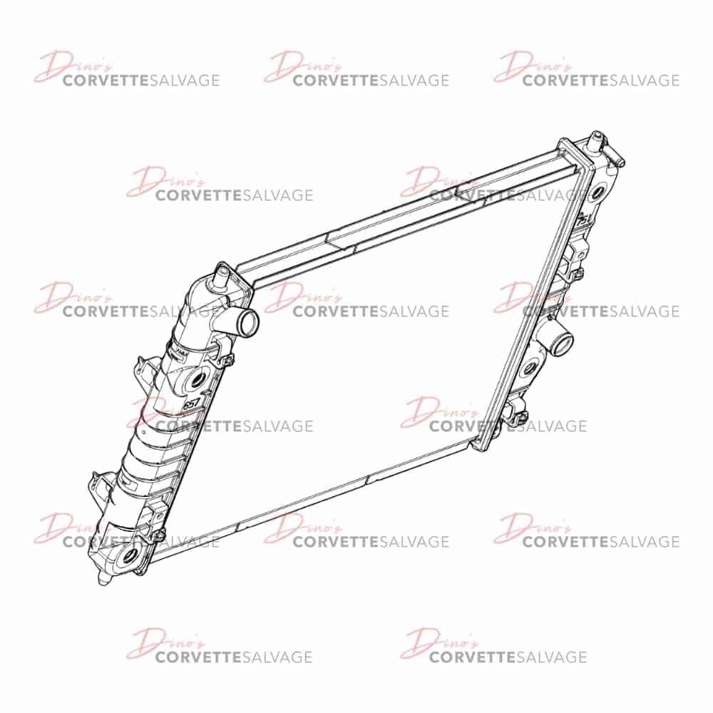 C6 Used Radiator with Oil Cooler 2005-2008