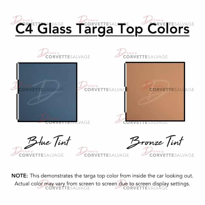 C4 Glass Targa Top Colors