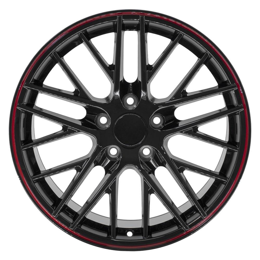 C4-C5 New Gloss Black Redline 18x10.5 Wheel (CV08A) 1988-2004