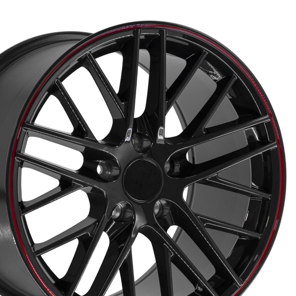 C4-C5 New Gloss Black Redline 18x10.5 Wheel (CV08A) 1988-2004