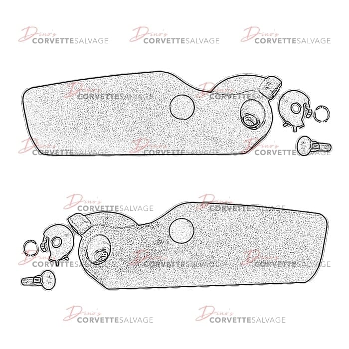 C6 Used Coupe Roof Latch Handle 2005-2013