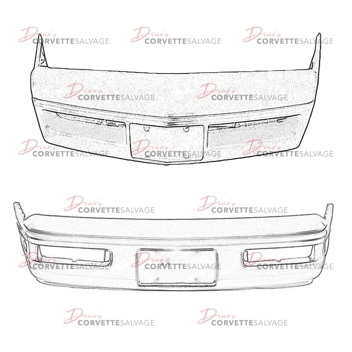 C4 Used Front Bumper Cover 1984-1996