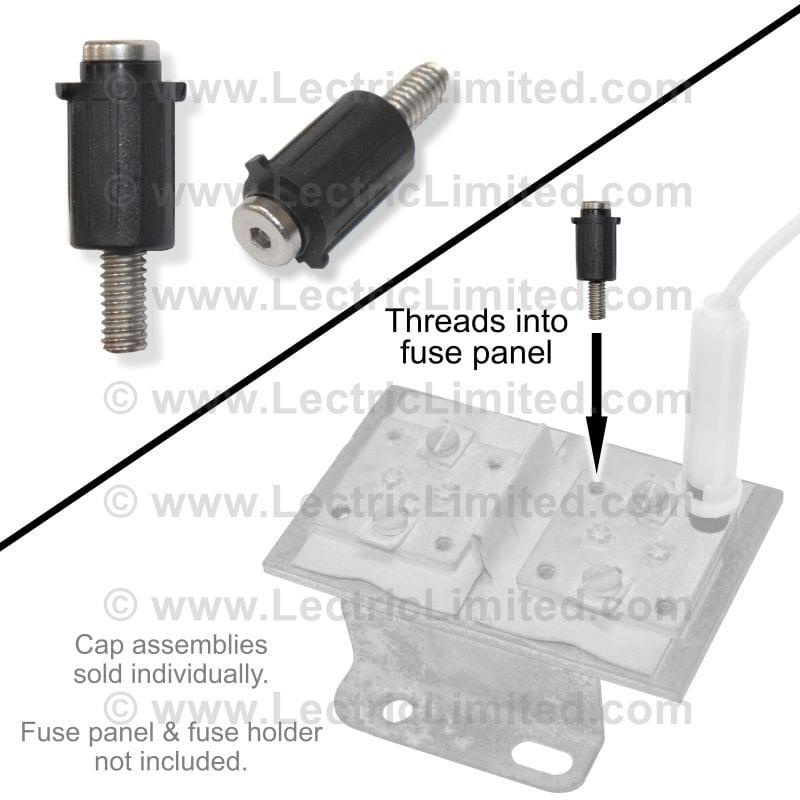C1 New Fuse Holder Cap Assembly: Fuse Panel 1953-1955