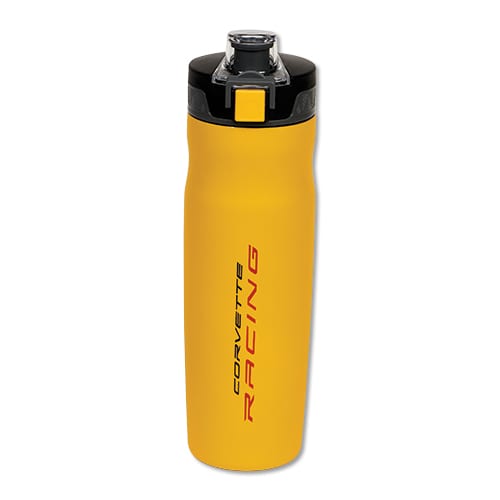 C8 New 21oz Stainless Steel Thermal Bottle with C8 Corvette Racing Logo - Yellow 2020-2026
