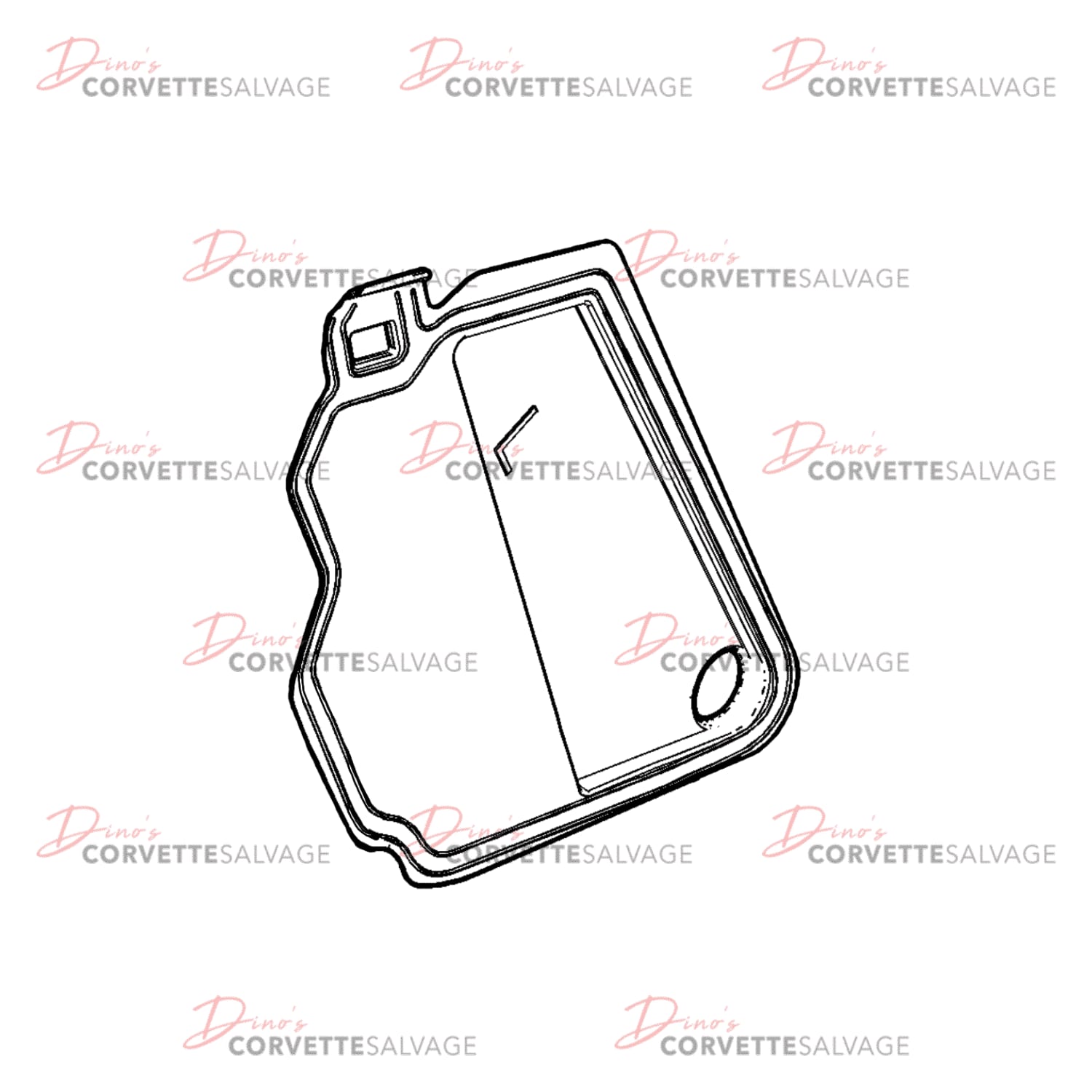C7 Used Front Side Door Water Deflector 2014-2019