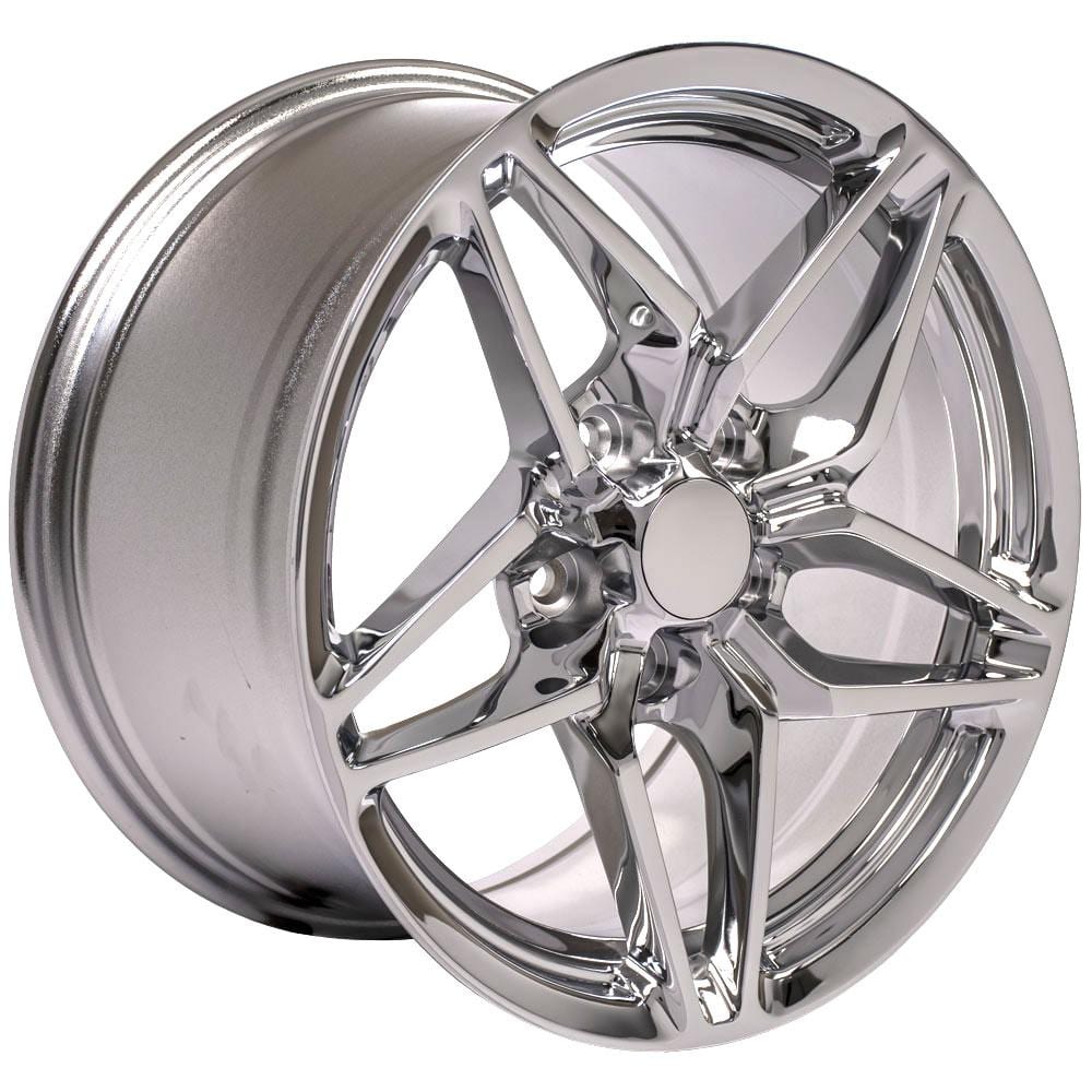 C4 New Chrome 17x9.5 Wheel and Tire Set of 4 (CV31) with 275/40r17 Toyo Extensa HP II 1988-1996