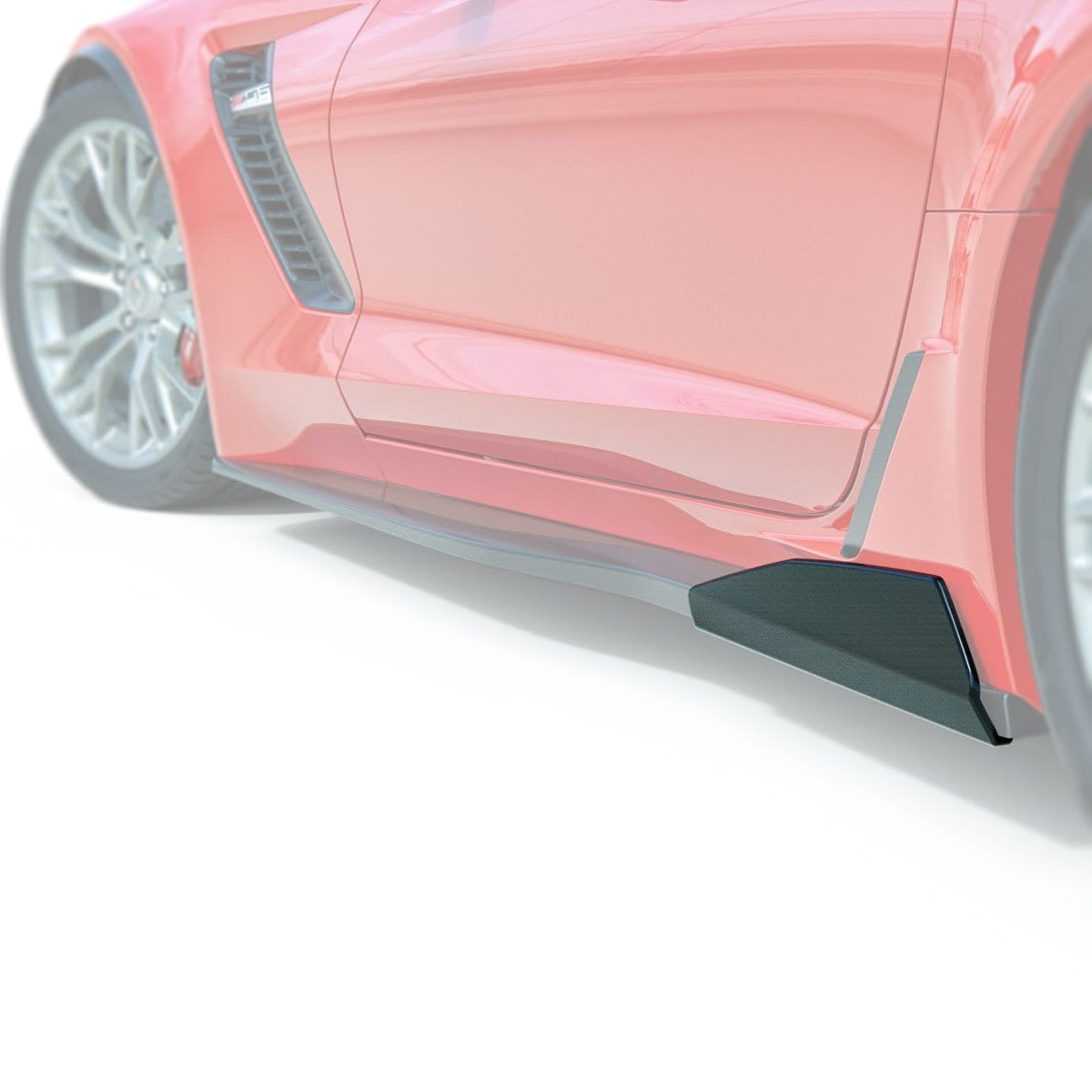 New C7 5VM Rocker Winglet in Carbon Flash Black Paint 2014-2019