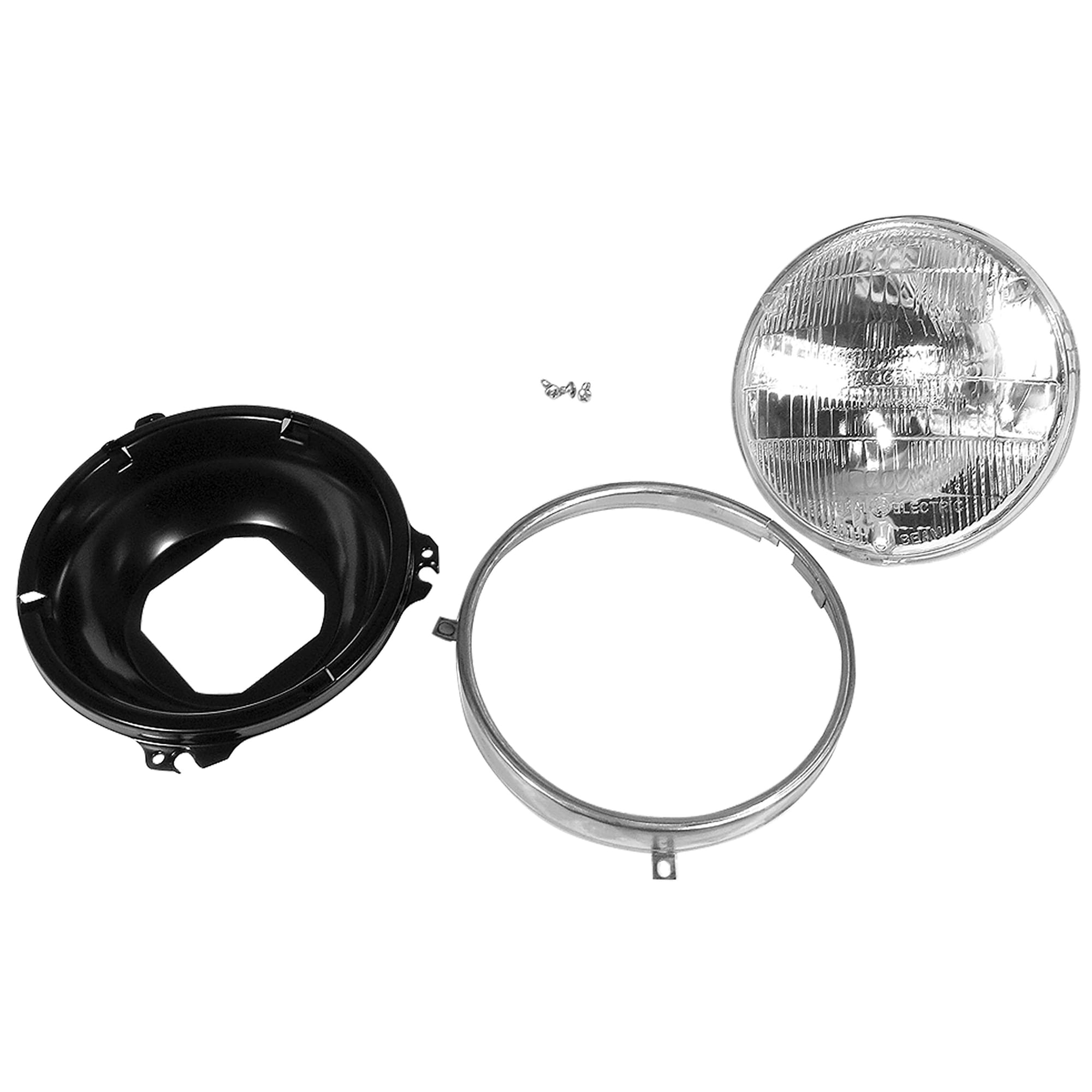 C3 New Driver-Side Headlight Capsule, Inner 1979-1982