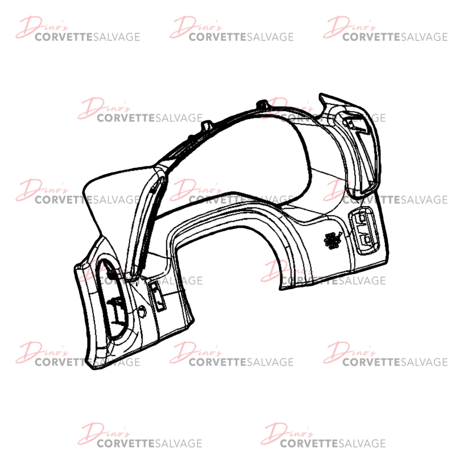 C6 Used Instrument Panel Cluster Bezel 2008-2013