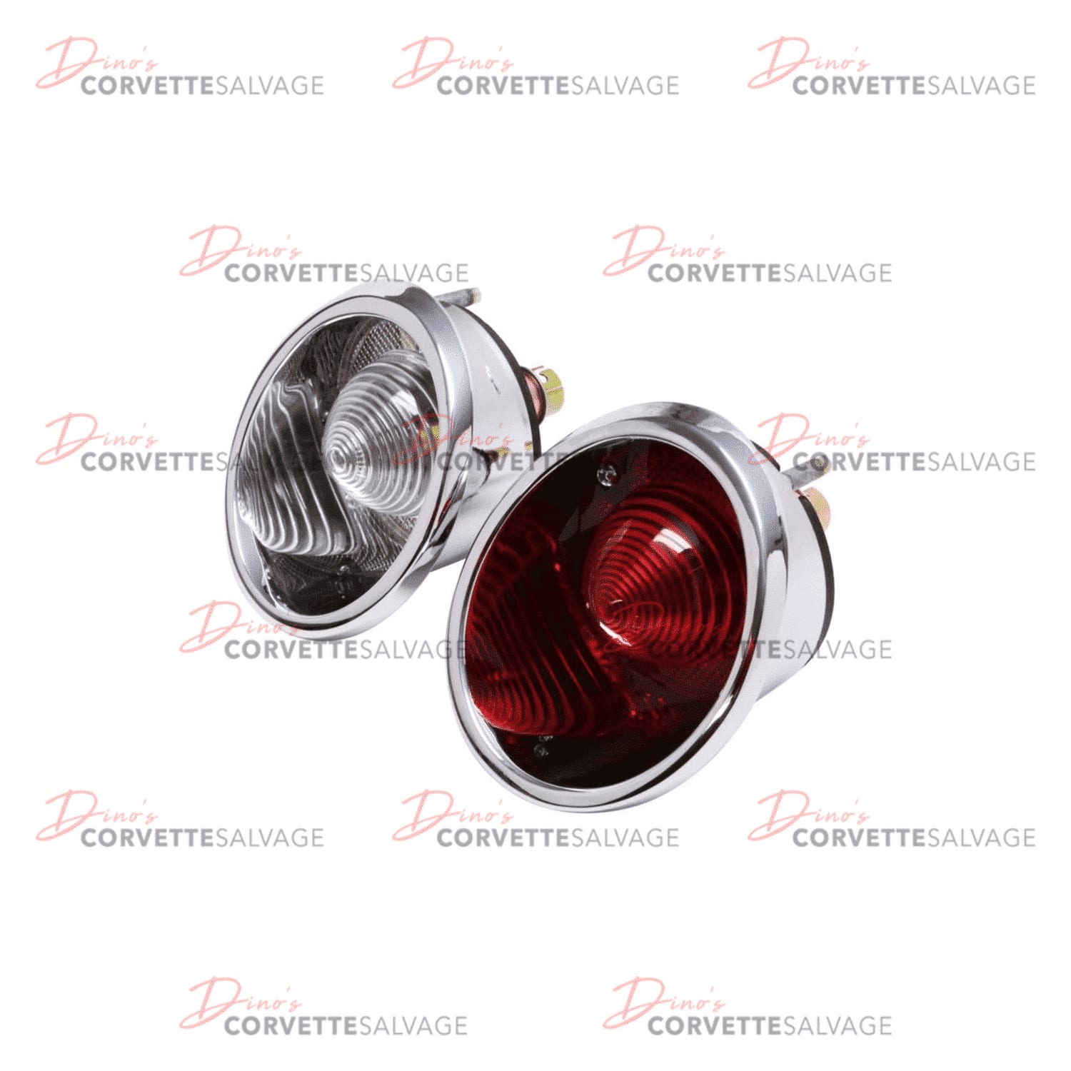 C2 Corvette New Rear Tail Light/Backup Light Assembly (Set of 4) 1963-1966