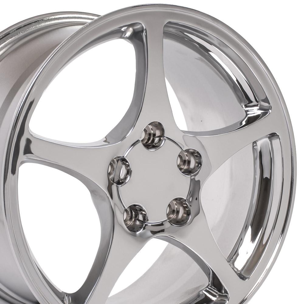 C4-C5 New Chrome 18x9.5 Wheel (CV05) 1988-2004
