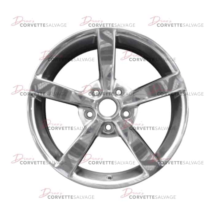 C6 Used Polished Front Aluminum 18x8.5 Wheel 2008-2010