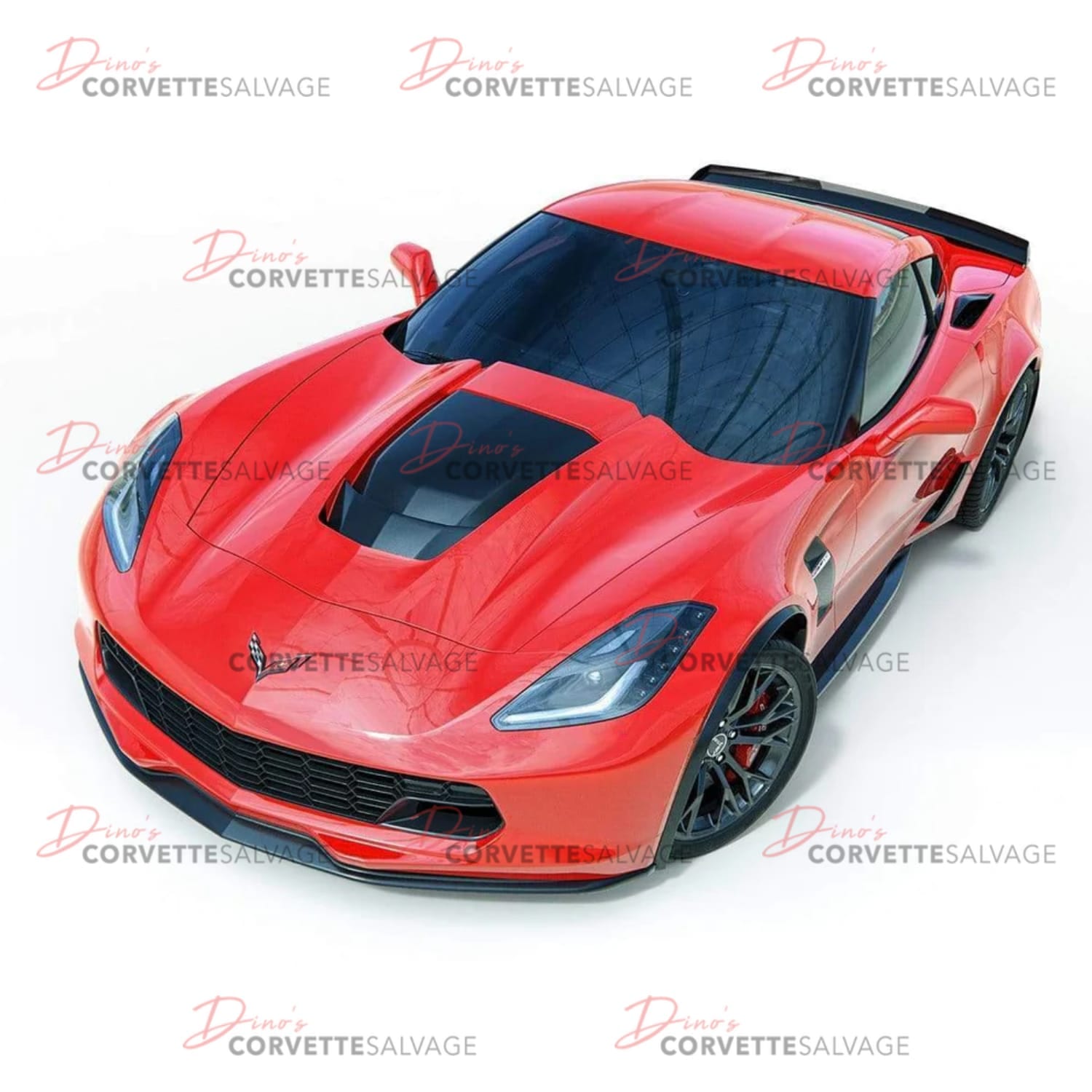C7 Corvette New ACS Composite ZR1 Hood 2014-2019 Installed