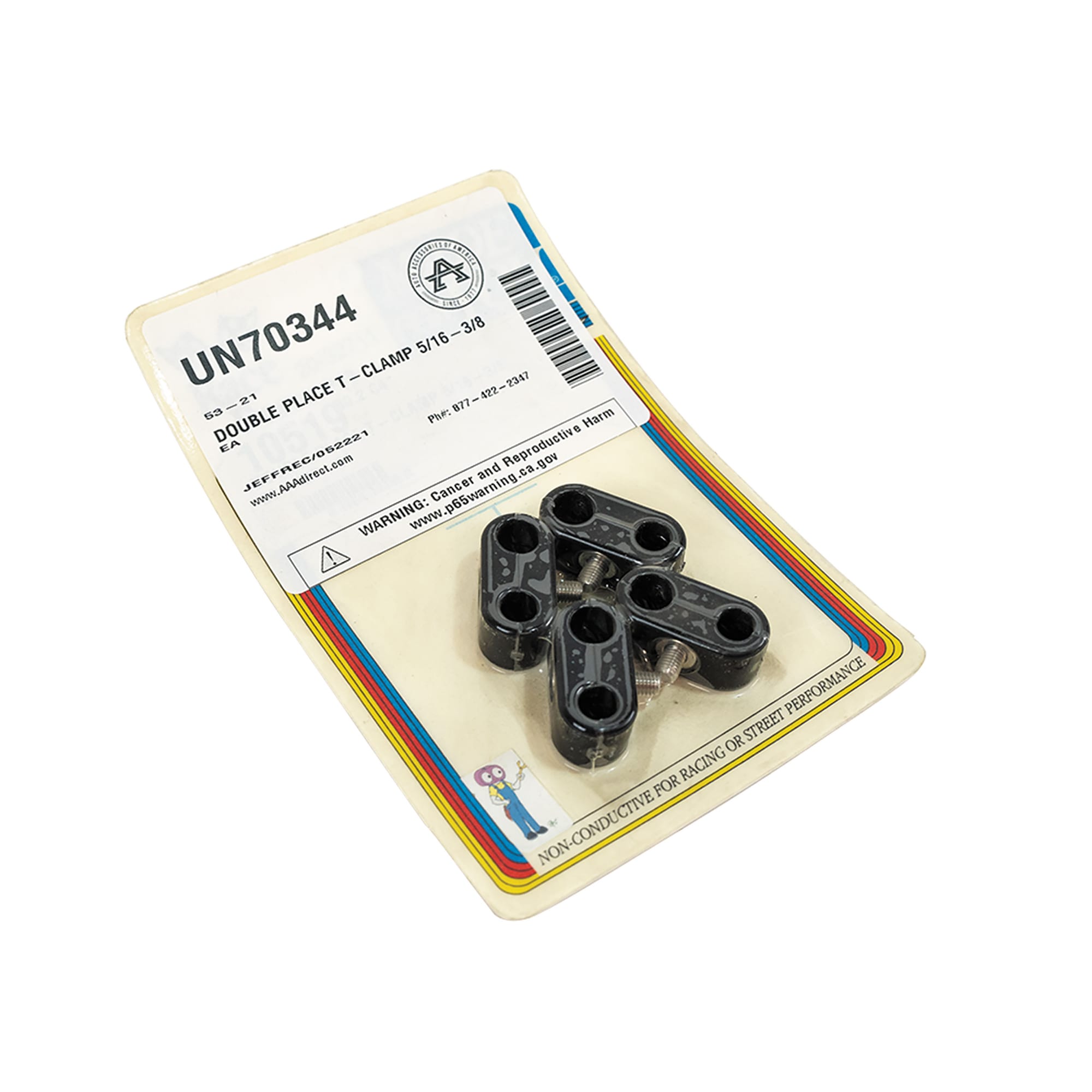 C1-C8 New UNIVERSAL Double Place T-Clamp 5/16-3/8 1953-2026