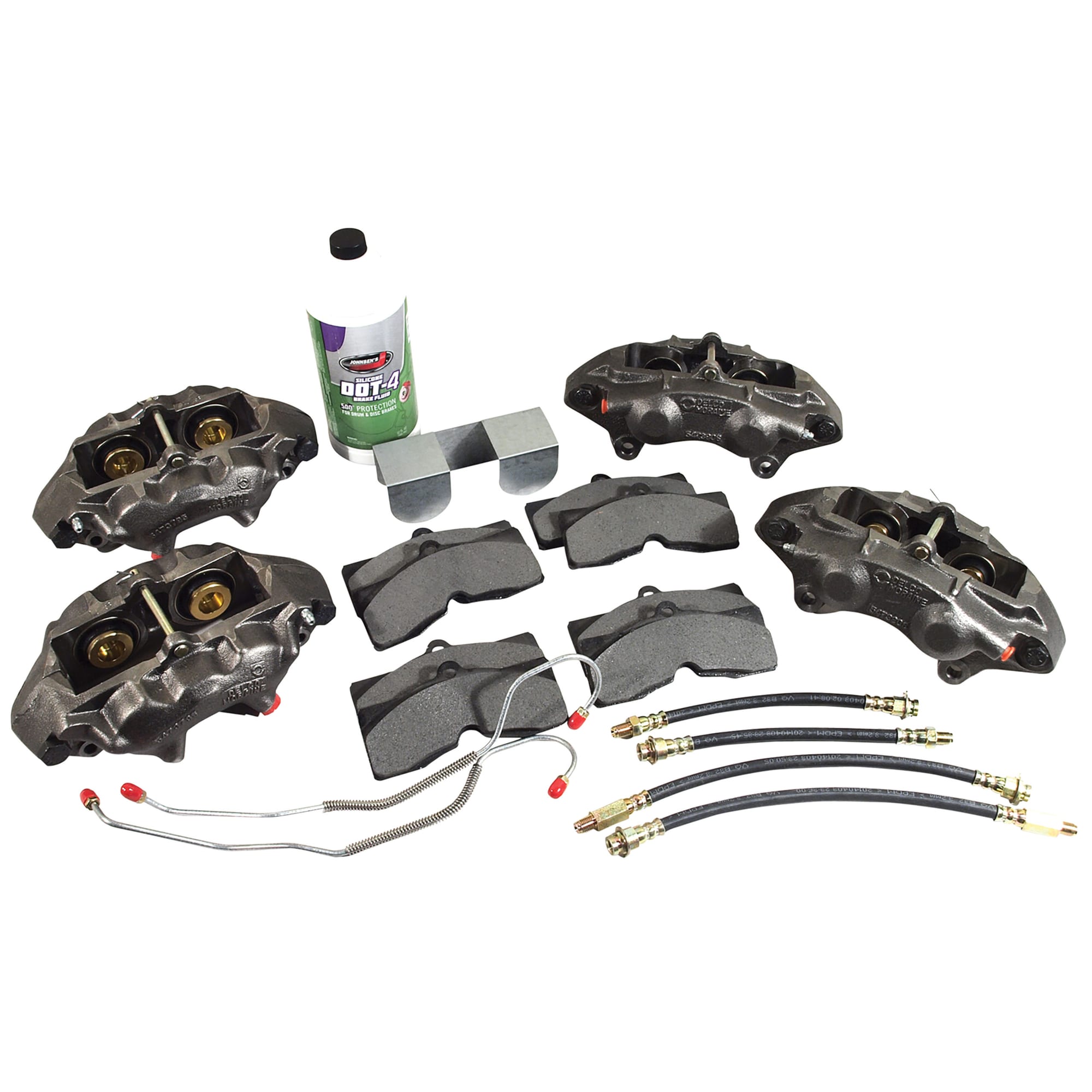C2-C3 New Rebuilt Delco Moraine Caliper Set #1 With O-Ring Seals 1965-1982