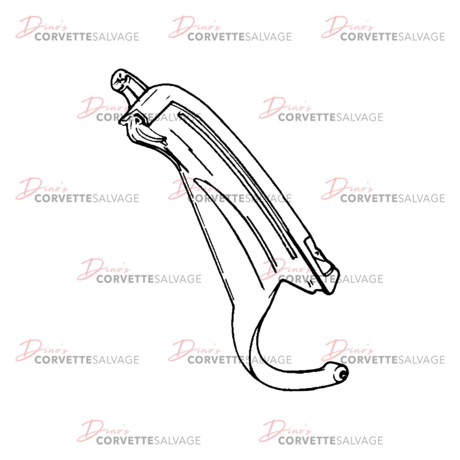C4 Used Convertible Folding Top Outer Arm 1986-1993