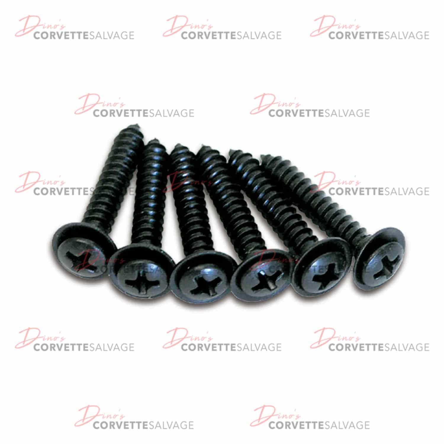 C3 New 6-Piece Dash Pad Screw Set 1968-1977