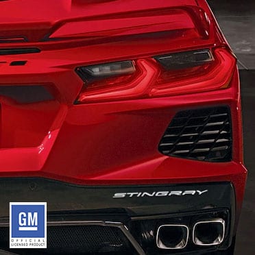 C8 New Rear Bumper Stingray Lettering - Chrome Acrylic 2020-2026