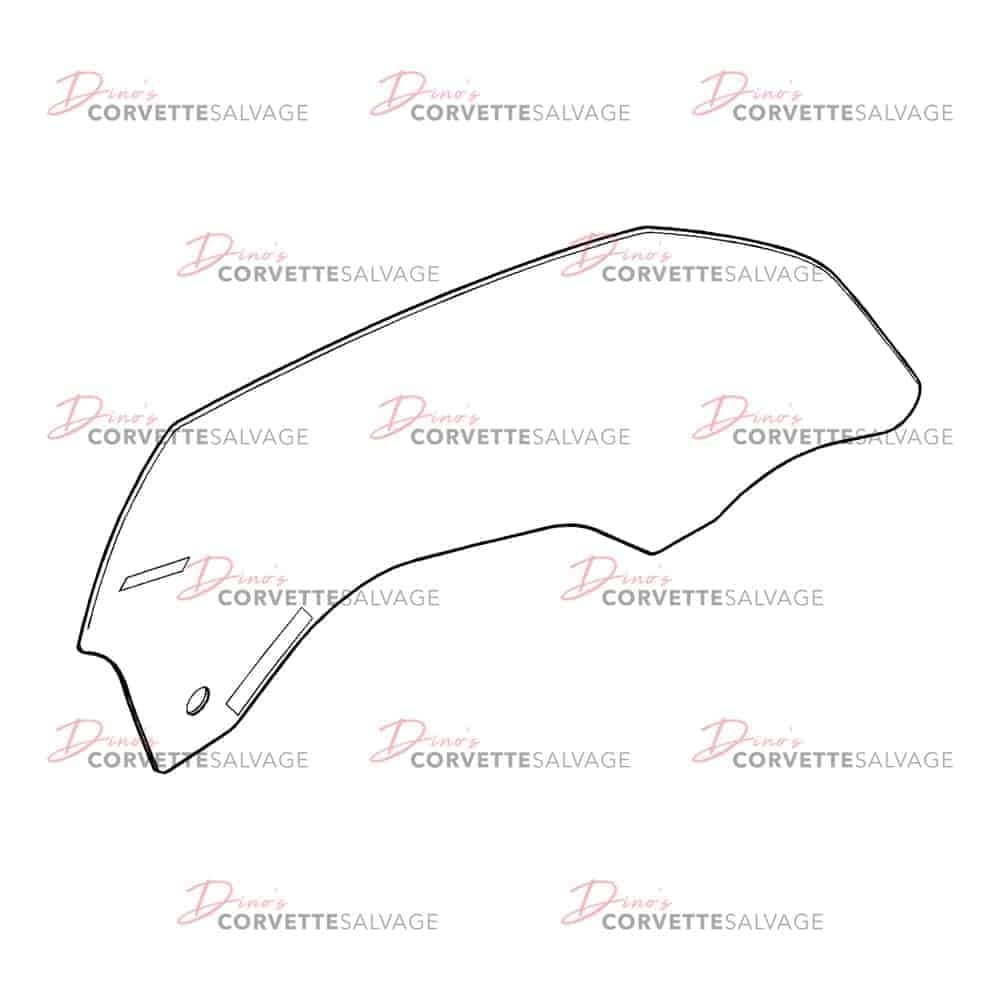 C7 Used Coupe Door Glass 2014-2019