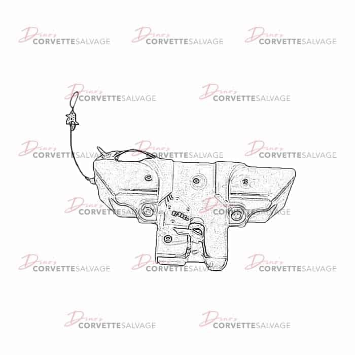 C6 Used Folding Top Storage Compartment Lid Latch 2005-2013