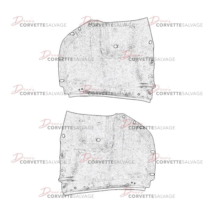 C4 Used Front Wheelhouse Lower Rear Panel 1988-1996