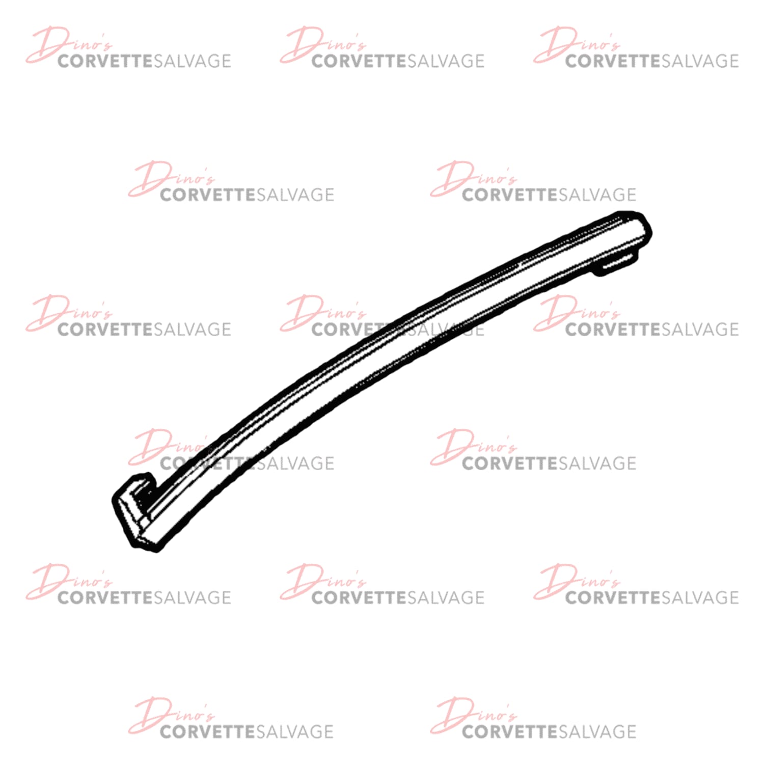 C6 Used Coupe Front Side Door Window Upper Weatherstrip Retainer 2005-2013