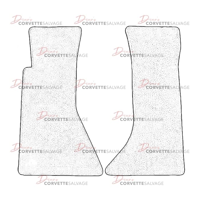 C4 Used Basic Front Floor Mat Set 1984-1996