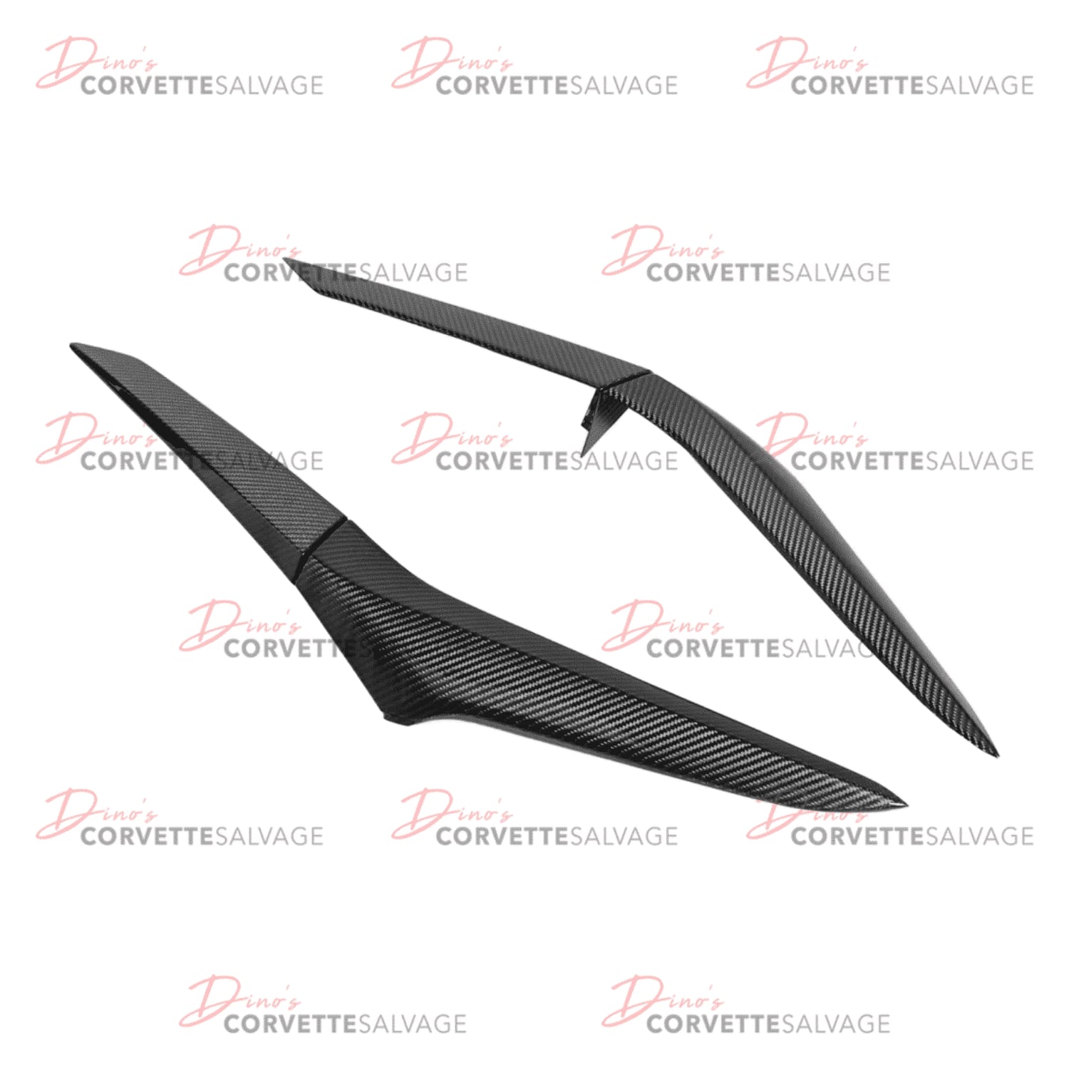 C8 New E-Ray, Z06 Carbon Fiber Side Fender Vent Door Trim Set 2023-2024