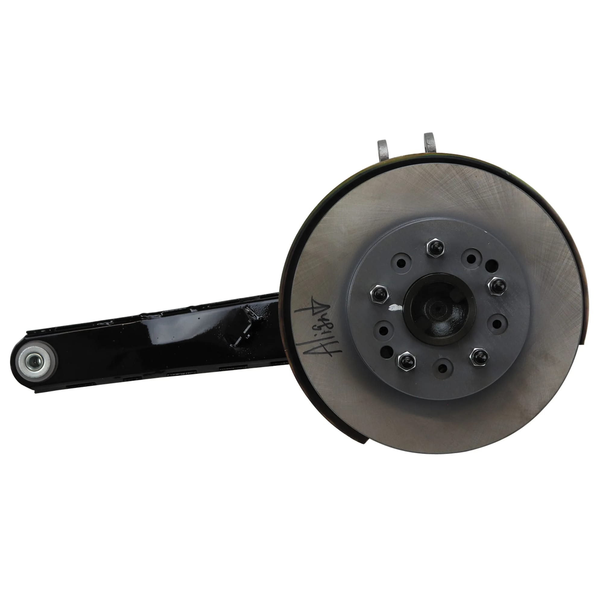 C3 New Passenger-Side Trailing Arm Assembly with New Rotor And Rubber Bushing 1976-1982