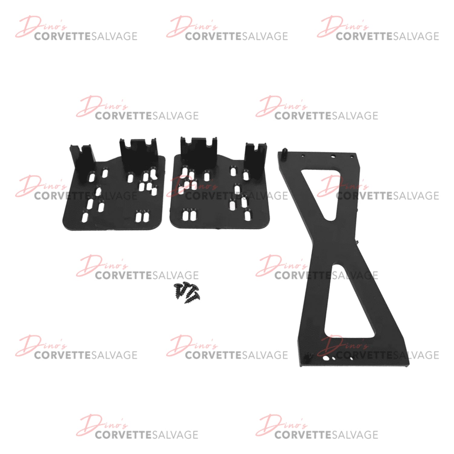 C5 Corvette New Double Din Conversion Console Bezel with Mounting Brackets 1997-2004