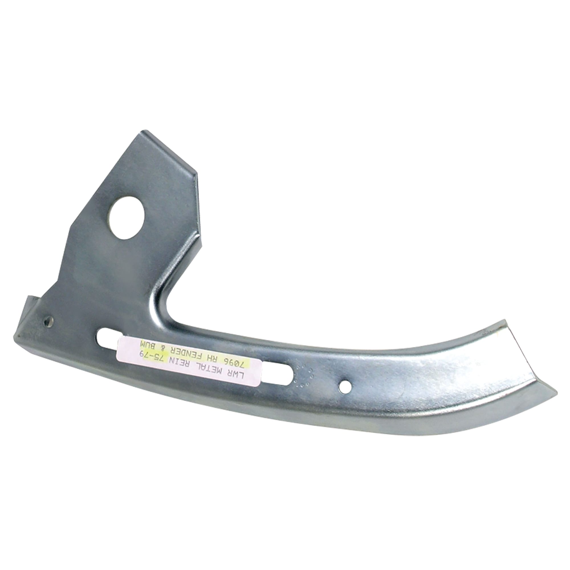 C3 New Passenger-Side Front Bumper To Fender Reinforcement, Lower 1975-1979