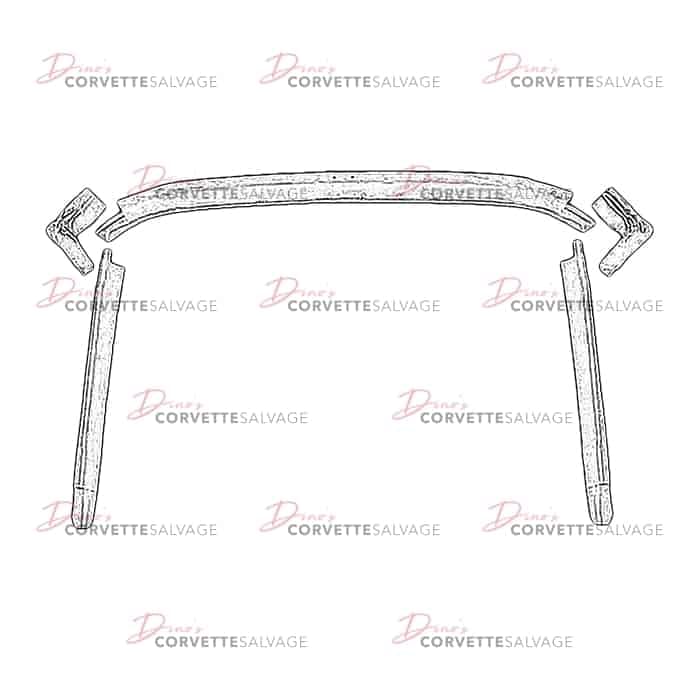 C3 Used Windshield Frame Assembly 1968-1982