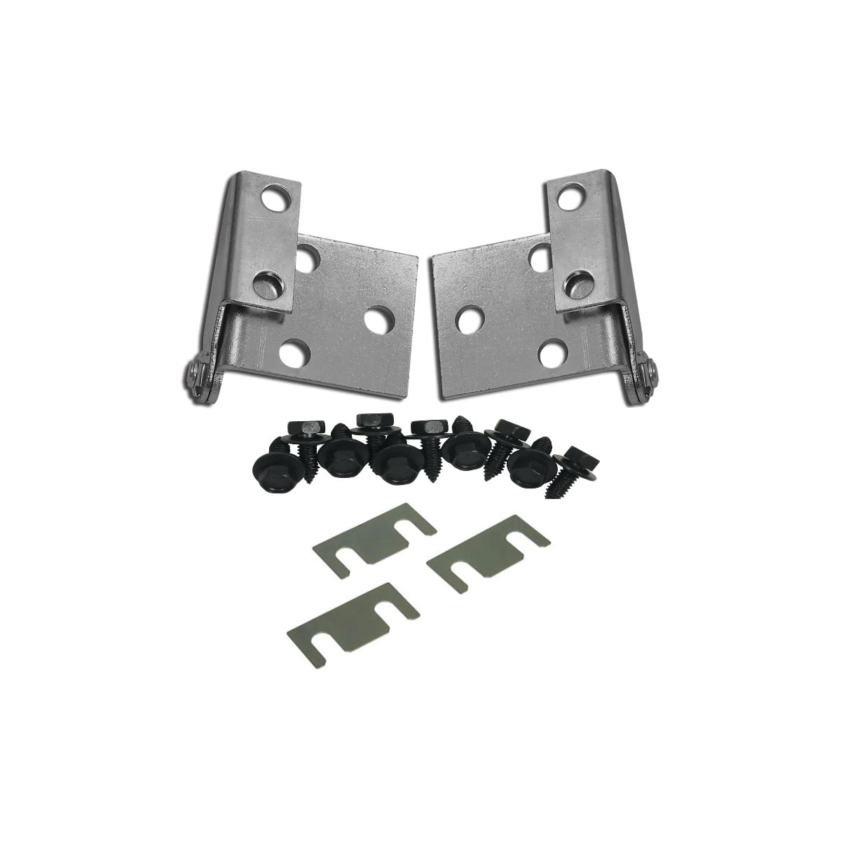 C2 New Hood Hinges with Hinge Bolt Set & 3 3/16" Hood Hinge Shims 1963-1967